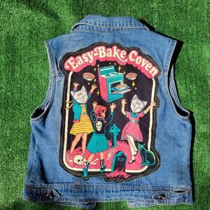 Upcycled Ladies Sz Large Jean/ Denim Vest
